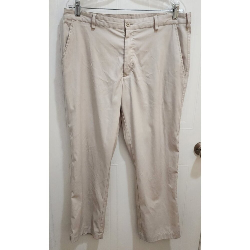 Nike Golf Dri-Fit Stay Cool Tech Stretch Blend Khaki Pants Tan 319685-244 34x30